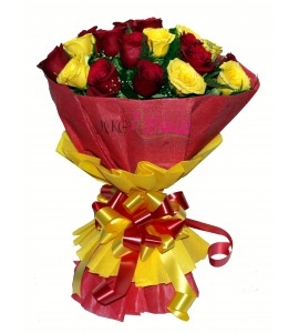 RED AND YELLOW ROSES