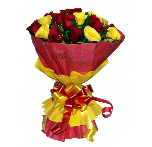 RED AND YELLOW ROSES