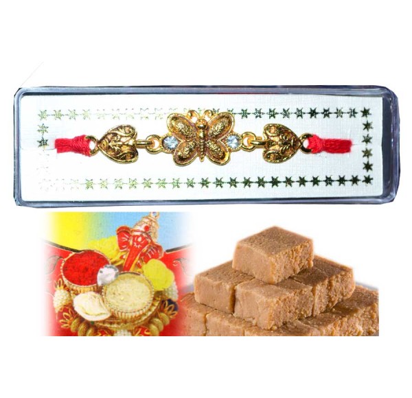 RAKHI WITH KAJU BARFI COMBO