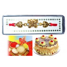 Rakhi With Butter Scotch Cake Combo