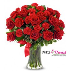 RED FLOWERS 24 PCS