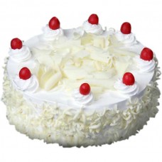  Eggless Fresh Cream White Forest Cake 